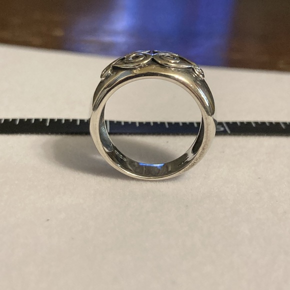 925 vintage NP wide band ring size 7 - Picture 3 of 10